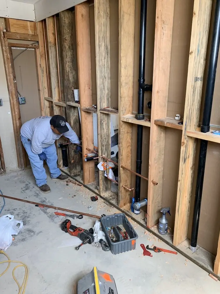 Commercial rough-in plumbing for Gas Line Repair in Spotswood